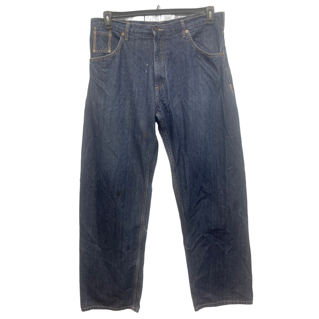 Vintage Y2K Bad Boy Mens Size 38 100% Cotton Wide Leg Denim Blue Jeans