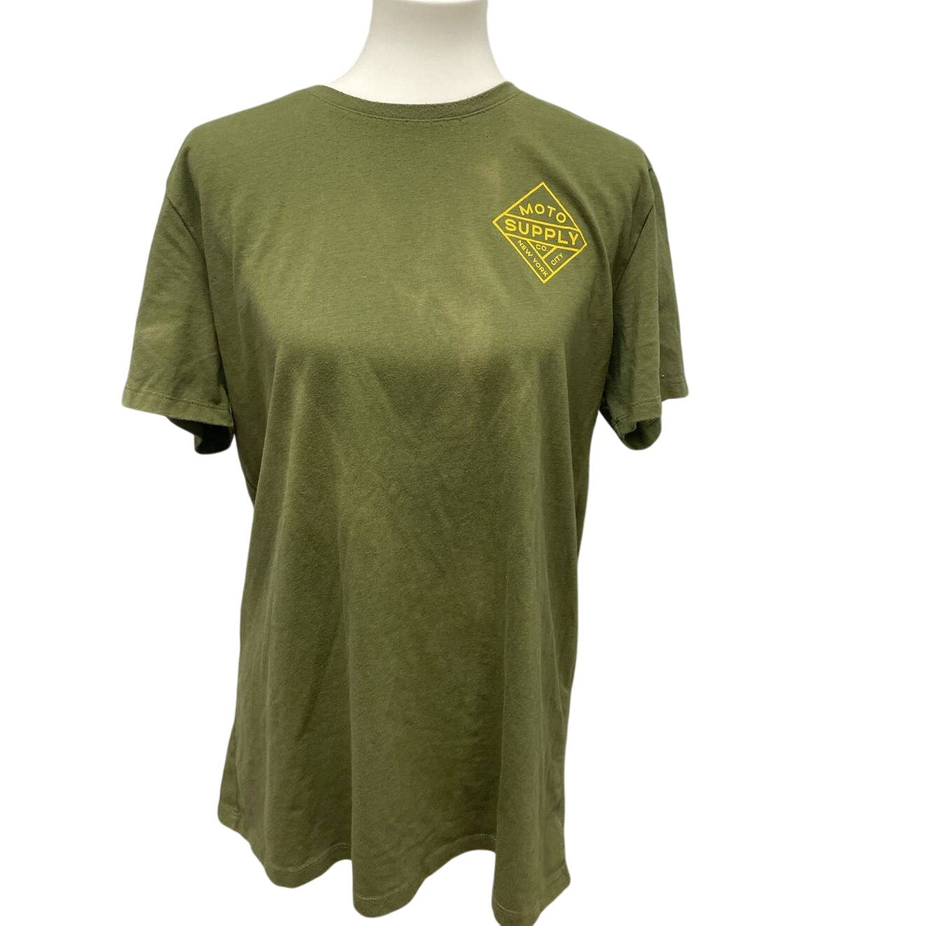 Goodfellow & Co Mens Large Motorcycle Classic Fit Short Sleeve Cotton Blend Tee
