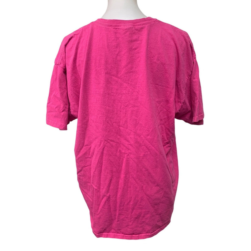 Hanes Womens XL University of Tennessee Pink Short Sleeve Crew Neck Tee Shirt