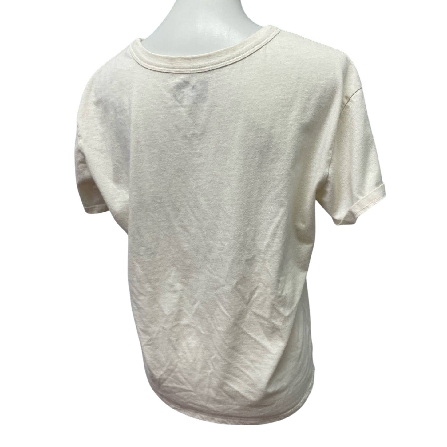 Viacom MTV Mens Large Music Television Floral Logo Short Sleeve Cotton Blend Tee