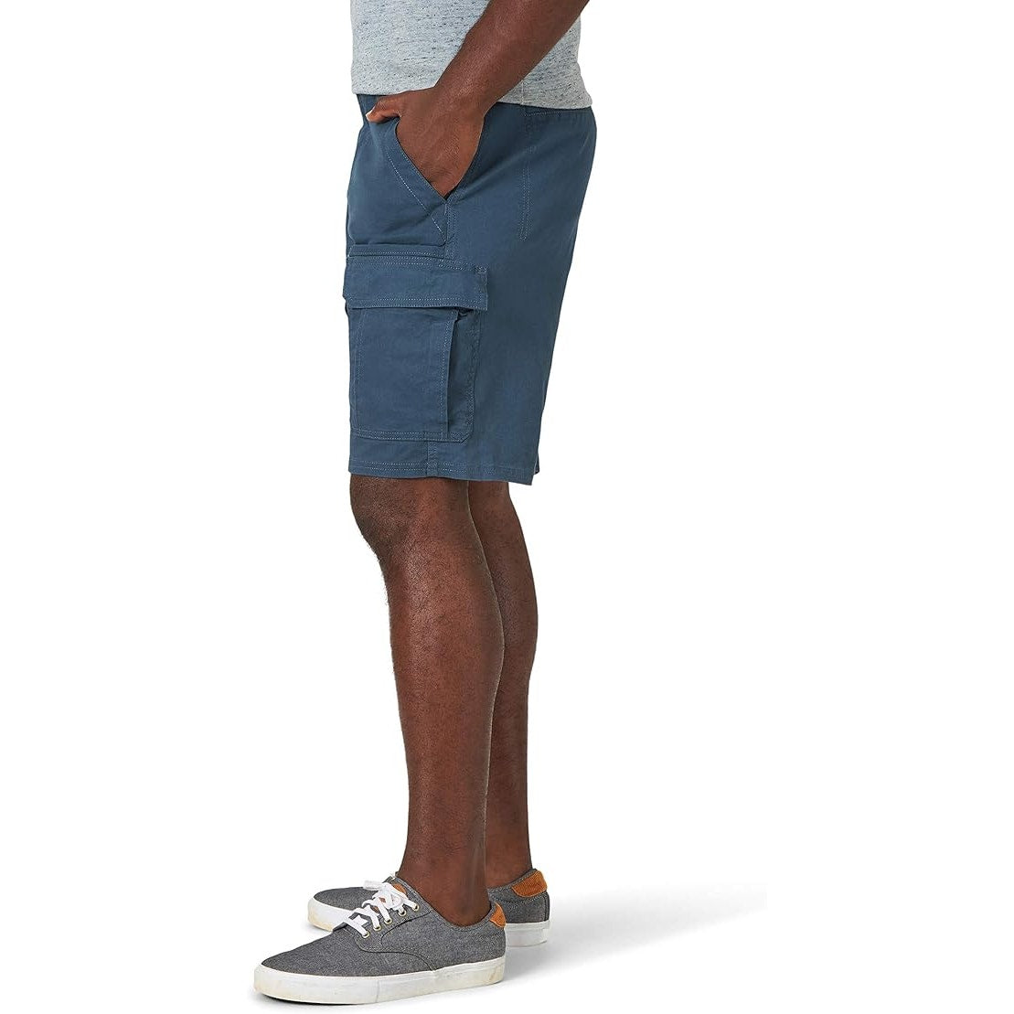 Wrangler Authentics Mens Size 38 Stretch Cotton Classic Cargo Stretch Shorts