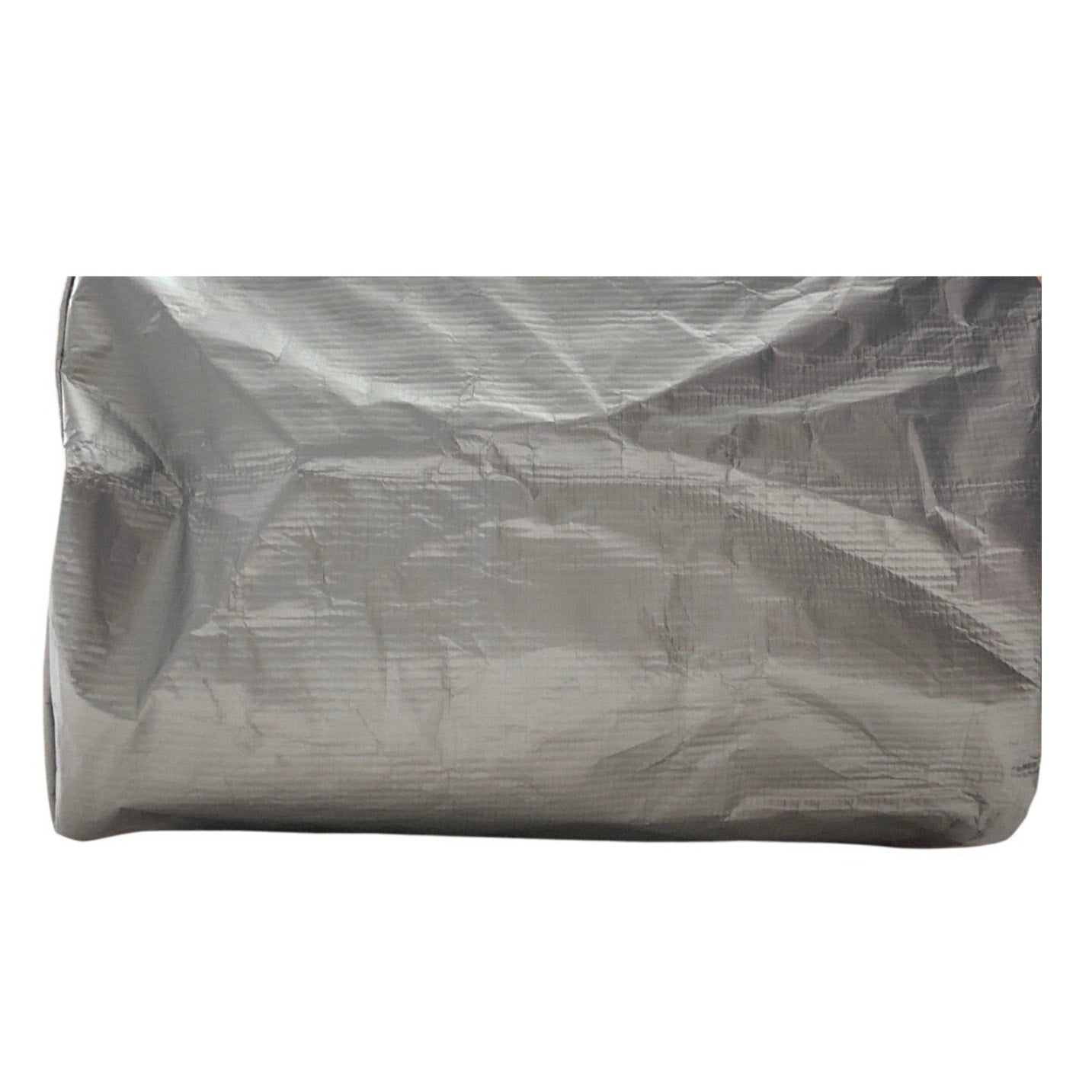 Athleta Recycled Plastic Silver White Reuseable Double Handle Shopper Tote Bag