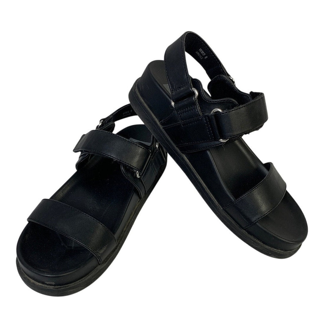 Dolce Vita Womens Size 6 Black Sandal Argyle Rargyleo Open Round Toe Shoes