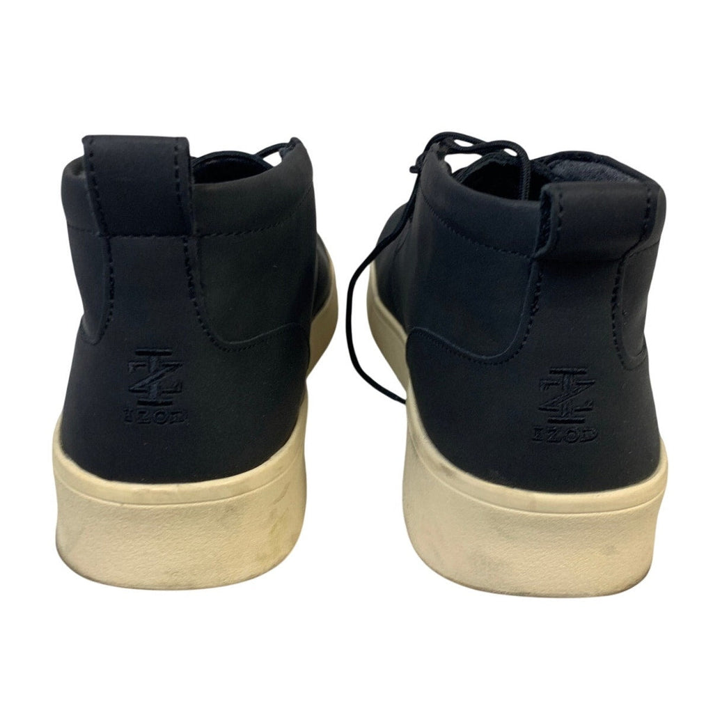 IZOD Mens Size 10 Black Chukka Ankle Boots Lace Up Round Toe Memory Foam Shoes