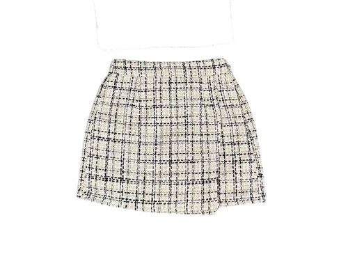 AA Lavender Tweed Ruffle Skort