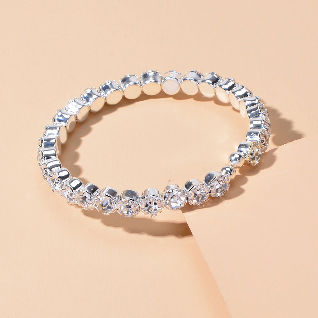 Textured Jewellery Faux Cubic Zirconia Classic Tennis Bracelet Nice