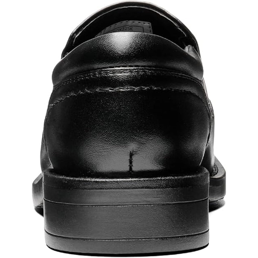 Bruno Marc Toddler Boys Size 10 Black Faux Leather Slide On Dress Loafer Shoes