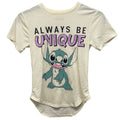 Disney Child XS Always Be Unique Stitch Short Sleeve Cotton Blend Tee Shirt