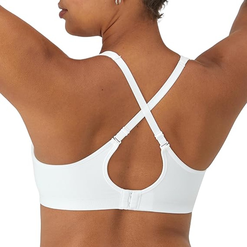 New Bali Womens 34B White Wireless Comfort Revolution Full-Coverage Wirefree Bra