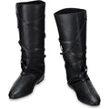 Blosssound Mens Size 9 Black Medieval Boots Faux Leather Lace Up Shoes