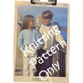 New Sirdar 4035 Calypso Aran Child Boy Girl Pullover Sweater Knitting Pattern