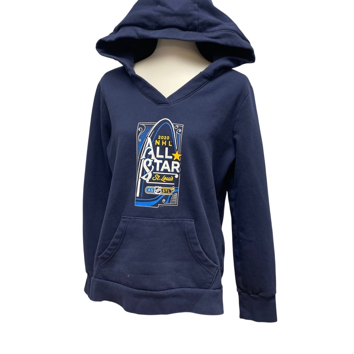 Fanatics Womens Large 2020 NHL All Star St Louis Hockey Cotton Sweatshirt Hoodie