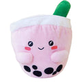 ABC Boba Tea Plush Pink Berry Cute Stuffed Animal Toy 10"