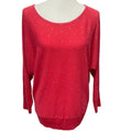 New York & Company Womens XL Long Sleeve Scoop Neck Gold Studded Sweater