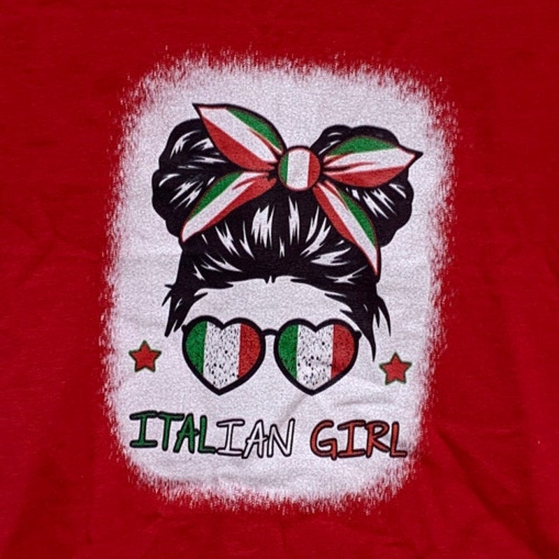 Port & Company Toddler Girls 3T Italian Girl Short Sleeve Crew Neck Tee Shirt