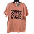 New Hand Printed Womens Large Proud Parent Of A Muffin Bluey Dog Tee Shirt
