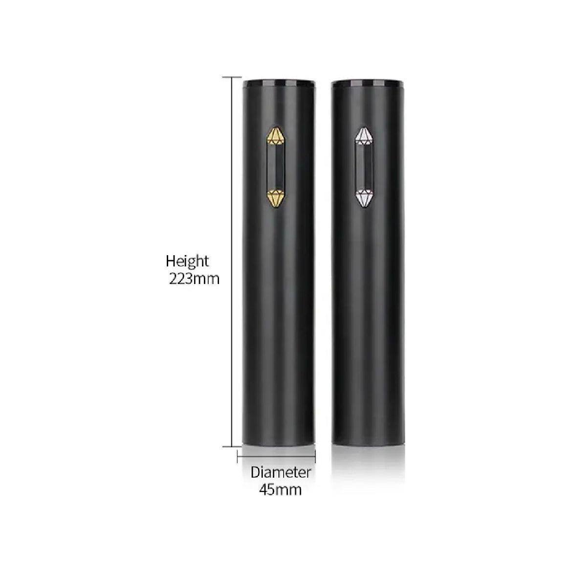 SELZALOT All Black Plastic Electric Wine Opener