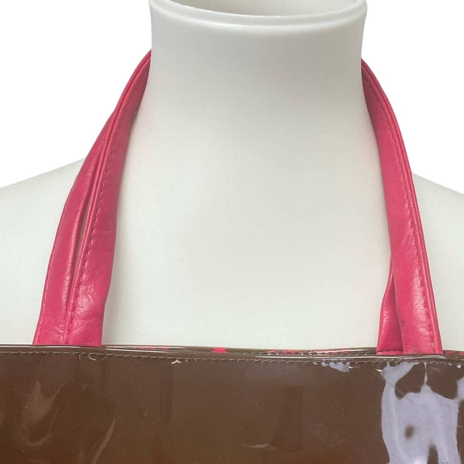 Papyrus The Joy Of Everyday Hummingbird Shiny Vinyl Plastic Handbag Tote Bag