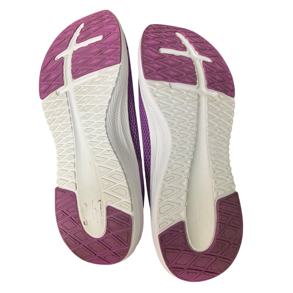 Shulook Womens Size 10.5 Purple Mesh Slip On Breathable Comfort Walking Shoes
