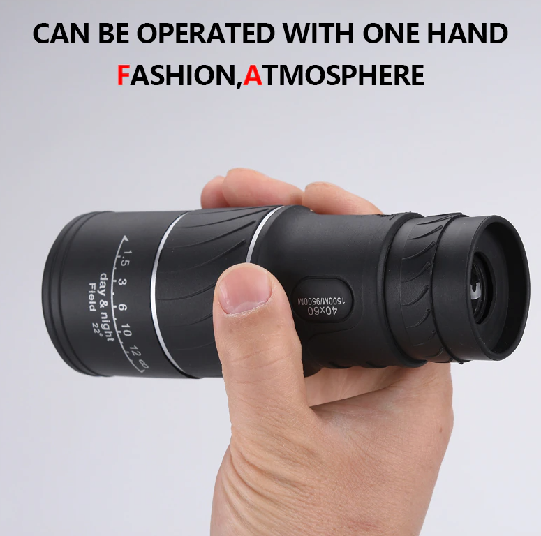 40X60 Monocular Binoculars With Night Vision BAK4 Prism High Power
