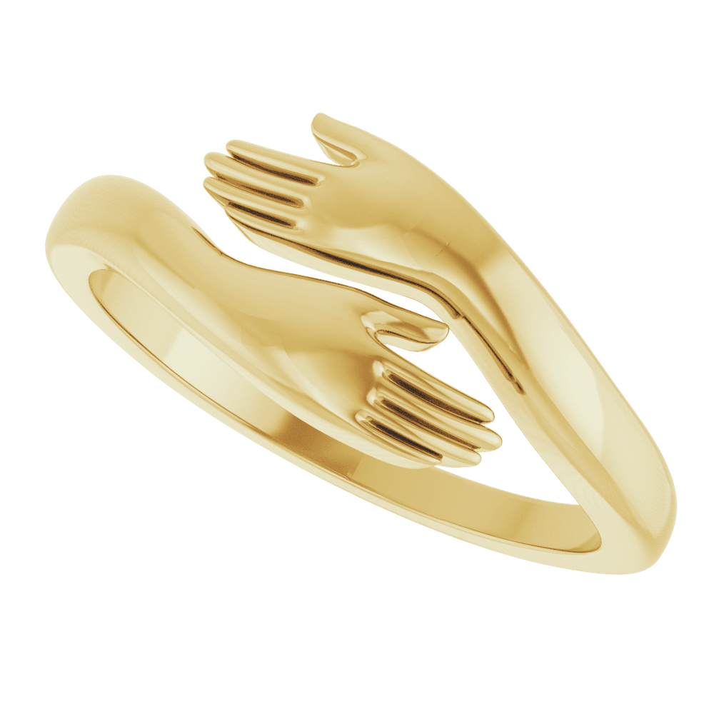 GC Amore Hug Ring | Solid 14K Yellow Gold