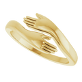 GC Amore Hug Ring | Solid 14K Yellow Gold