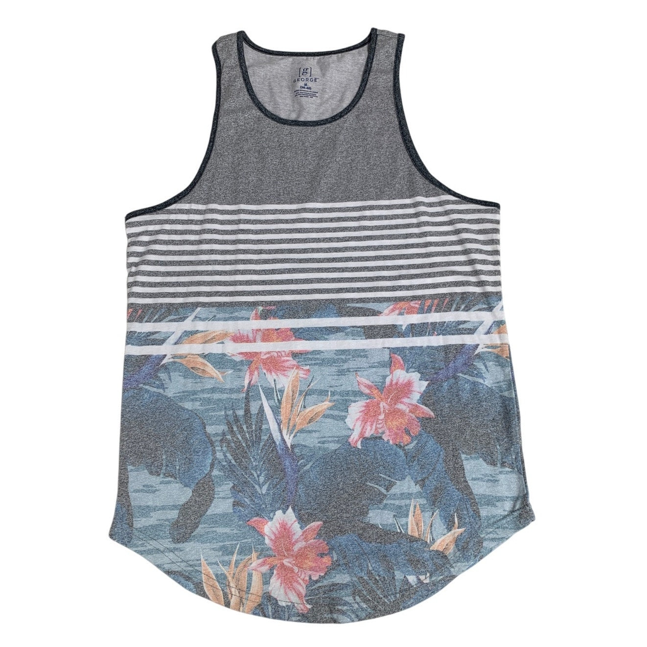 Lot of 4 Mens Medium Corona Extra Striped Floral Florida Racerback Tank Tops