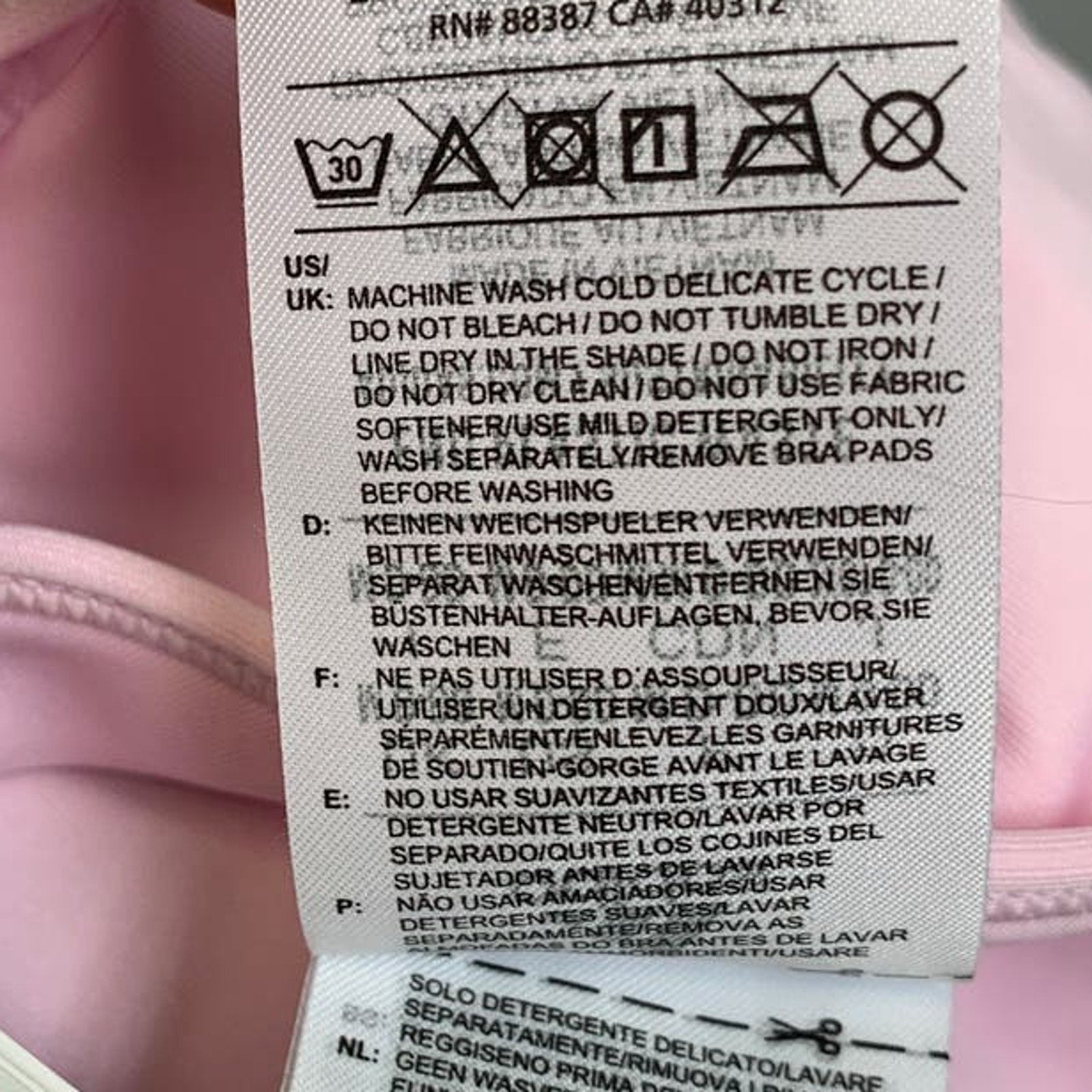New Adidas Small 36AC Pink Light Support Removeable Pads Training Sports Bra