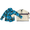 Lot of 2 Hurley The Childrens Place Baby Boy 3T Long Sleeve Plaid Shirt Sweater