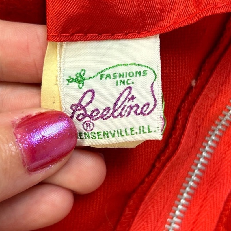 Vintage Beeline Fashions Inc Womens Size 16 100% Cotton Union Made Back Zip Vest