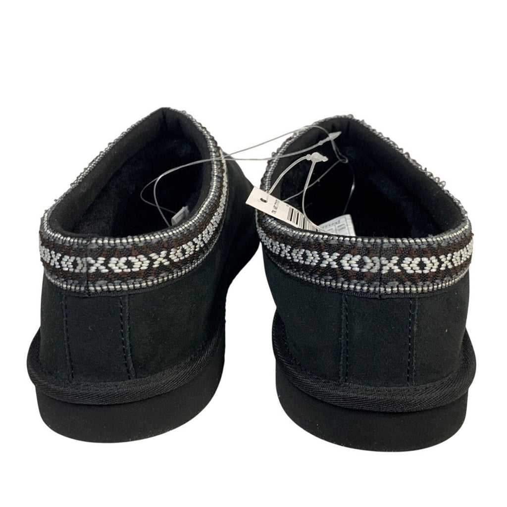 NWT Kirkland Signature Womens 12 Black Shearling Slipper Slip On House Shoes