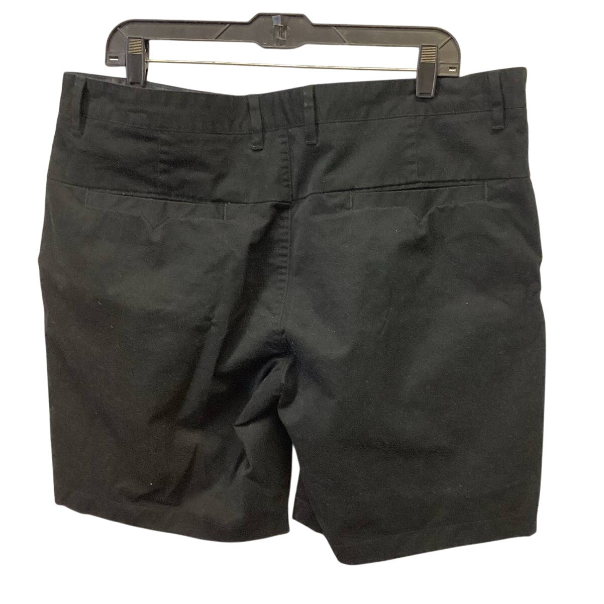 Perruzo Los Angeles Size Mens Size 36 Cotton Blend Black Chino Shorts w Pockets
