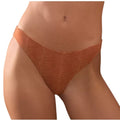 New Aerie Womens Small Orange Musk Jacquard Classic Bikini Swim Bottoms Only