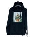 New Hand Printed Womens Medium Christmas Tree Holiday Long Sleeve Hoodie