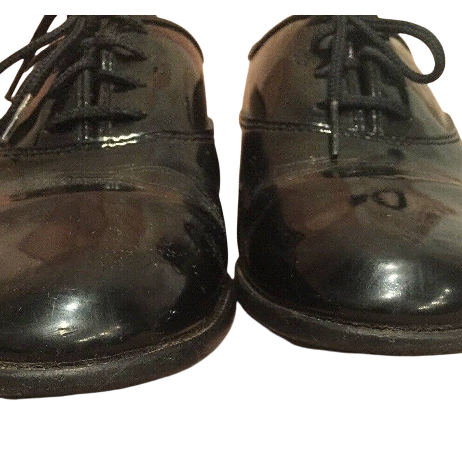 Mens Size 8.5 Barclay Black Oxford Lace Up Formal Wedding Costume Dress Shoes