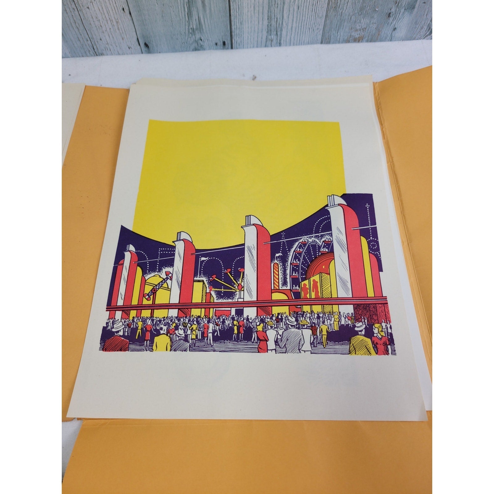 10 Vintage 1976 Circus Graphics of Majestic Photo Press 11" by 14" Art Posters