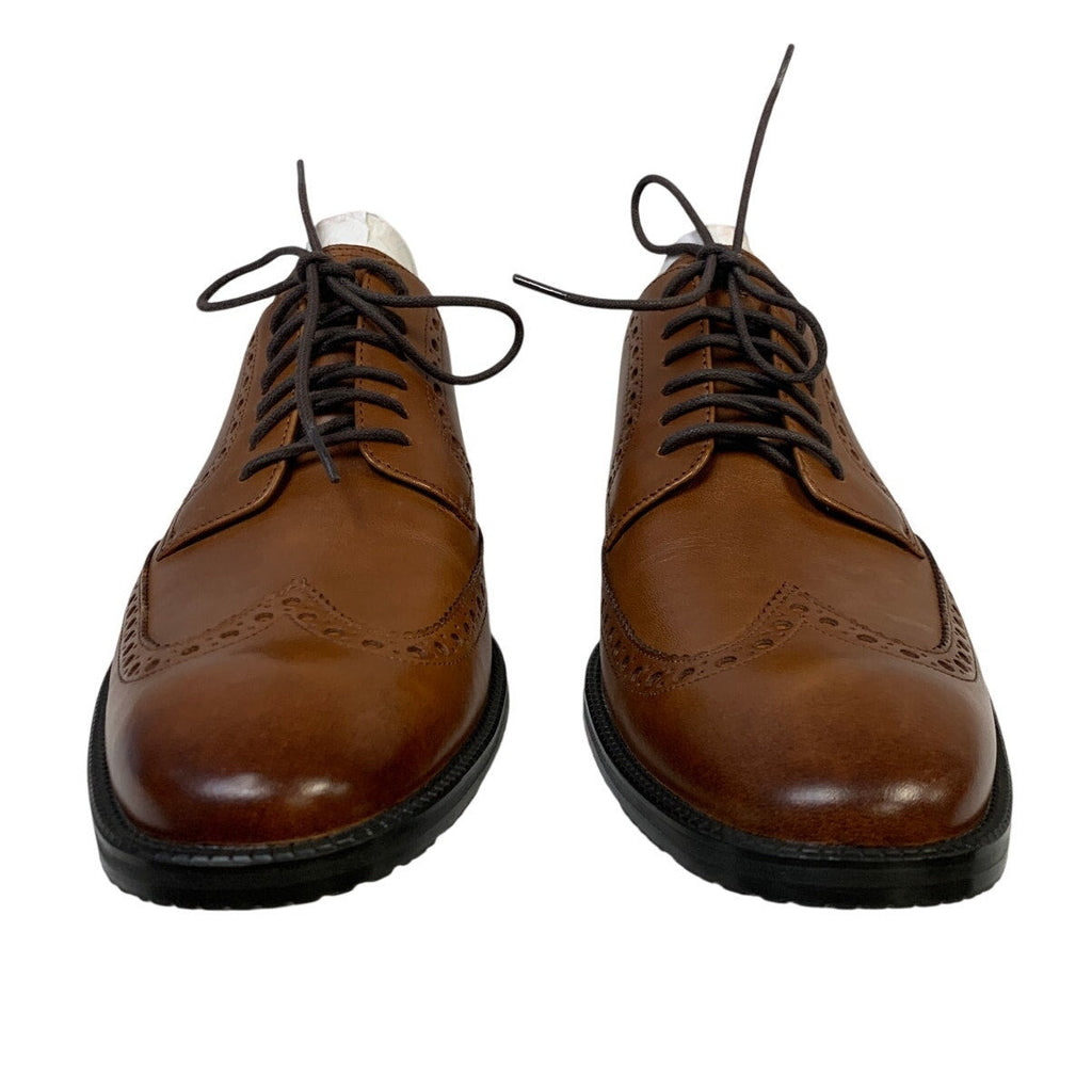 Cole Haan Mens Size 8.5 Brown British Tan Me Wing Oxford Round Toe Lace Up Shoes