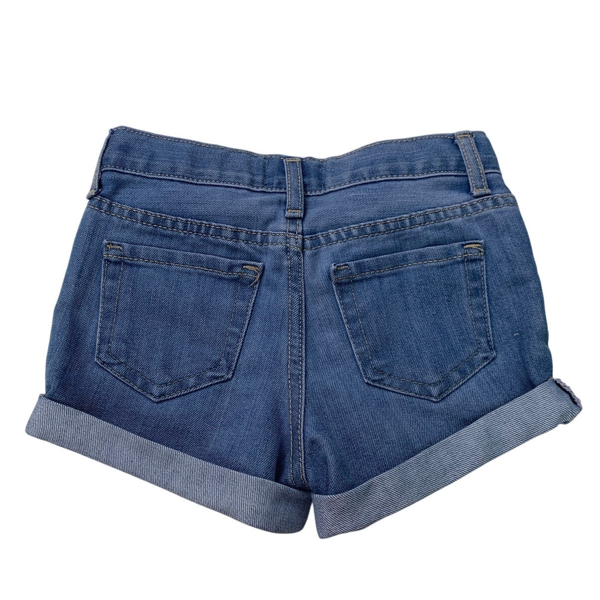 The Children's Place Girls Size 4 Short Sleeve Polo Shirt Denim Midi Shorts