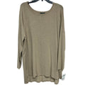 NWT New Style & Co Womens 2X Heathered Long Sleeve Scoop Neck Knit Sweater