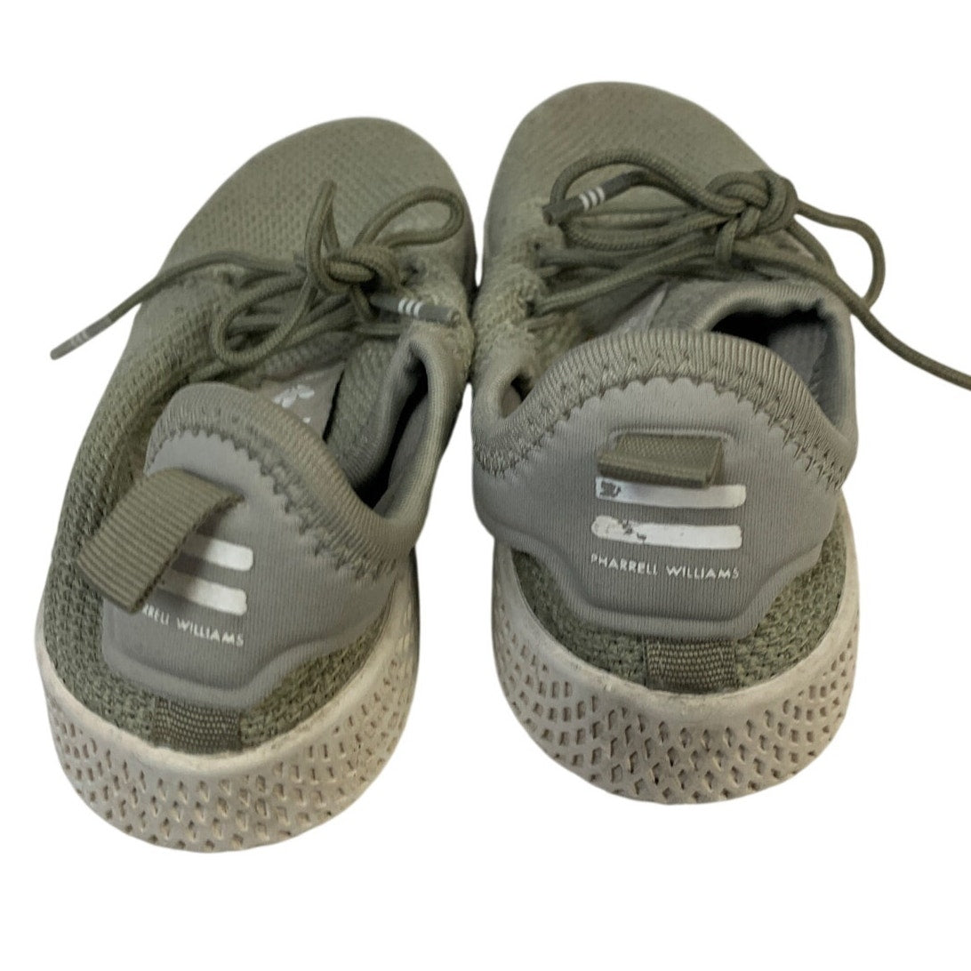 2 Pairs Adidas Boys Size 10 Blue Tan Pharrell Williams Ortholite Sneaker Shoes