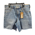 New Eddie Bauer Womens Size 14 Authentic Voyager High Rise Cutoff Denim Shorts