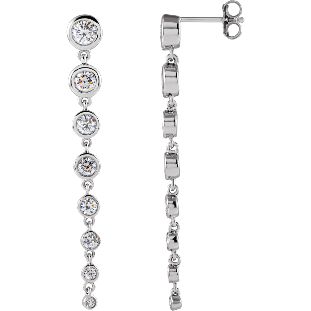 Élora 14K Gold Diamond Drop Earrings