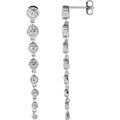 Élora 14K Gold Diamond Drop Earrings