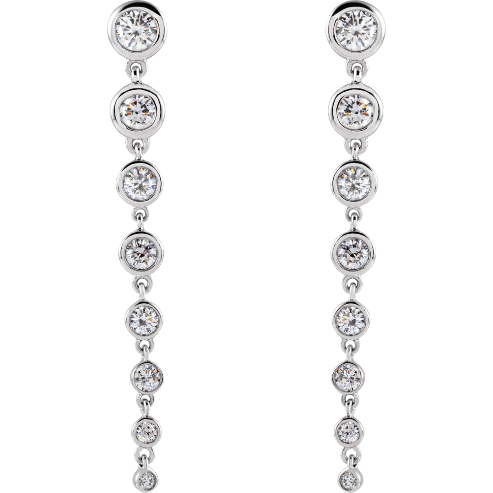 Élora 14K Gold Diamond Drop Earrings