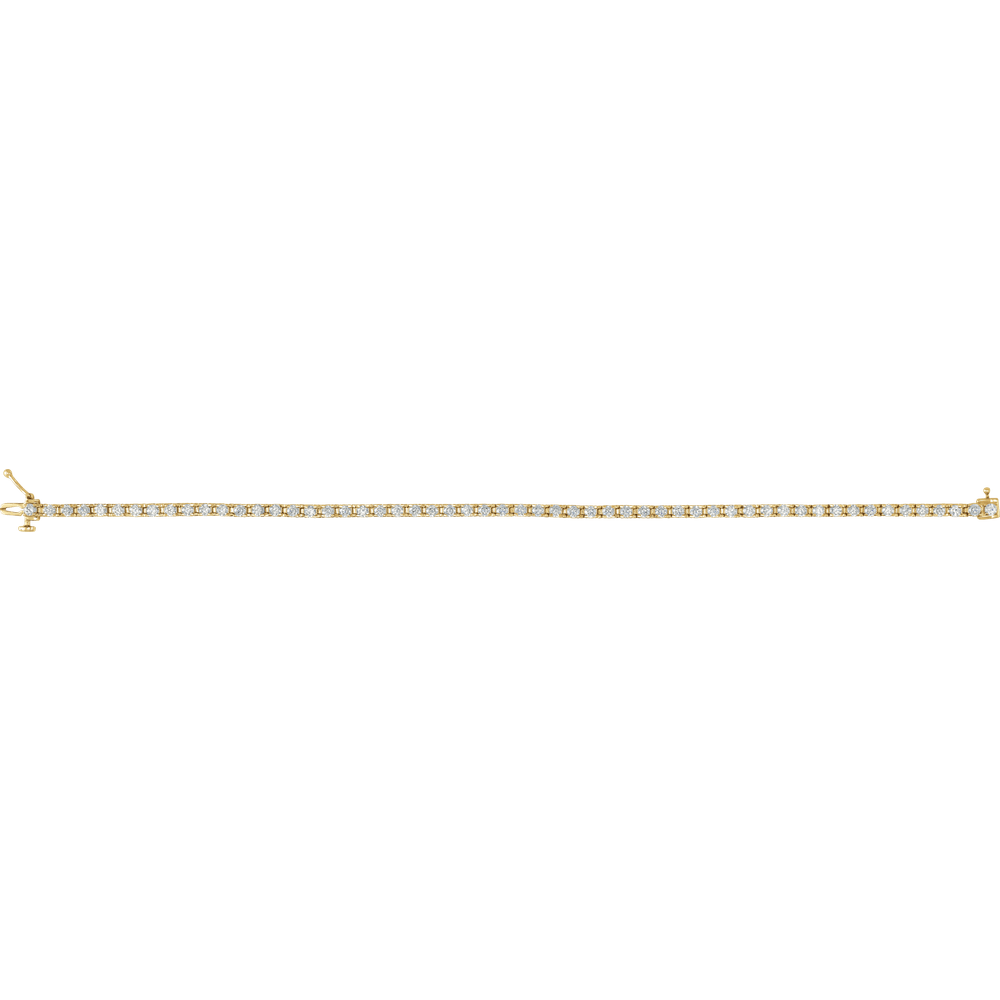 Diamond Tennis Bracelet 3 CTW, 14K White Gold – Élysia