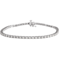 Diamond Tennis Bracelet 3 CTW, 14K White Gold – Élysia