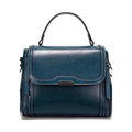 Imeetu Womens Blue Faux Leather Metal Latch Removeable Strap Crossbody Handbag