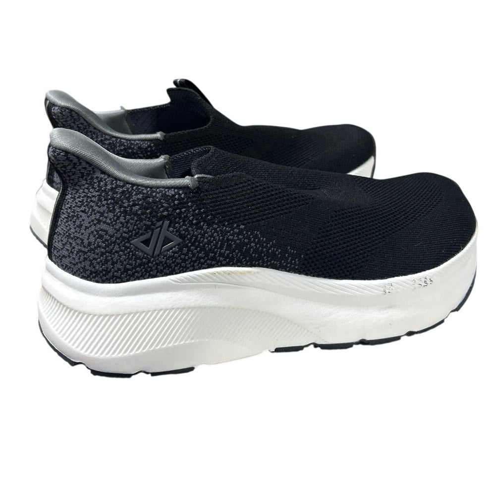 Jacks Hibo Mens Size 9.5 Black Sneakers Arch Support Round Toe Slip On Shoes