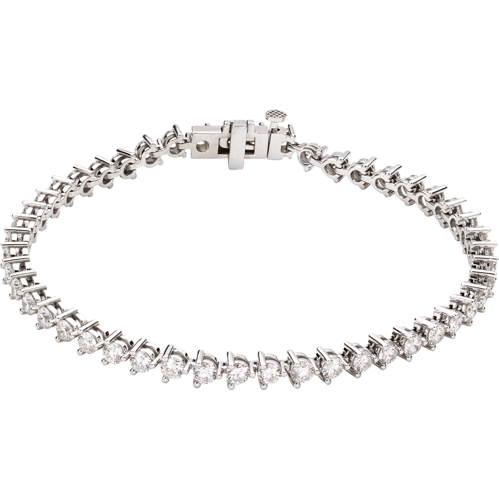 Ligne Éclat Signature Bracelet 4.75 CTW 14K White Gold
