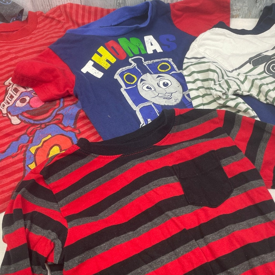 Lot of 5 Baby Boys 2T Long & Short Sleeve Grover Thomas Tee Shirts Tops